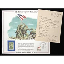 Iwo Jima Survivor Bradley Gives Address of Gagnon and Hayes