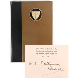 Very Rare War-date Book Signed by British Field Marshall Montgomery