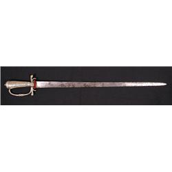 18th Century Silver Plated English Hanger Sword