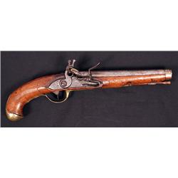 French/American Colonial Flintlock Pistol