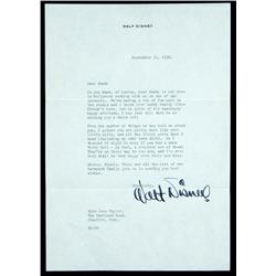 Walt Disney Writes A Tender Letter to Deems Taylor's Daughter
