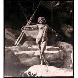 Edwin Bower Hesser "Jean Harlow" (Standing on Rock)