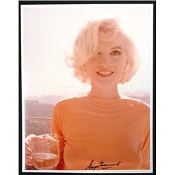 George Barris - "Marilyn Monroe - Orange Blouse, Holding glass" From the Last Photos, 1962.