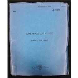 [Marilyn Monroe] Original Script For "Something's Got To Give"