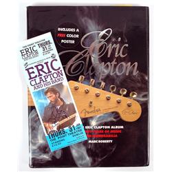 Clapton, Eric - Signed Book and Ticket