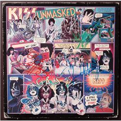 KISS - "Unmasked" Album Cover Signed