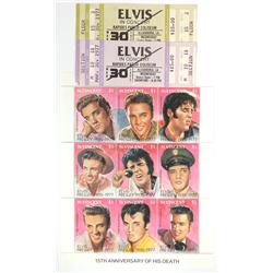 Presley, Elvis - Two Unused Tickets to March 30, 1977 Concert