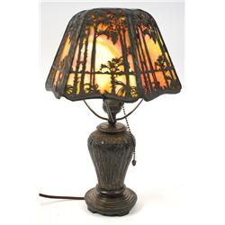 Handel Open Top Palm Boudoir Lamp