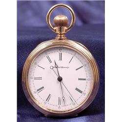 Elgin 14K Yellow Gold Open Face Doctor's Pocket Watch