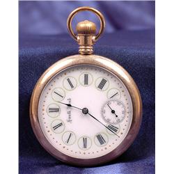South Bend, Yellow Gold Filled Open Face Pocket Watch