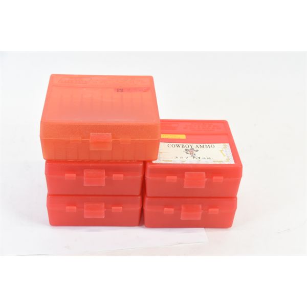 5 Assorted Plastic Shell Boxes