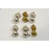 Image 1 : 6 Canadian Armed Forces Military Collar Badges Royal Canadian Artillery