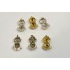 Image 2 : 6 Canadian Armed Forces Military Collar Badges Royal Canadian Artillery