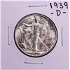 Image 1 : 1939-D Walking Liberty Half Dollar Coin
