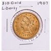 Image 1 : 1907 $10 Liberty Head Eagle Gold Coin