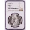 Image 1 : 1878-S $1 Morgan Silver Dollar Coin NGC MS63