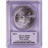 Image 2 : 2013 $1 American Silver Eagle Coin PCGS MS69 First Strike Mercanti Signature