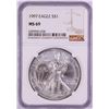 Image 1 : 1997 $1 American Silver Eagle Coin NGC MS69