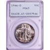 Image 1 : 1946-D Walking Liberty Half Dollar Coin PCGS MS63 Old Green Rattler Holder