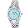 Image 2 : Rolex Ladies Stainless Steel Ice Blue Diamond Datejust Wristwatch