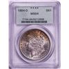 Image 1 : 1884-O $1 Morgan Silver Dollar Coin PCGS MS64 Old Green Holder Nice Toning