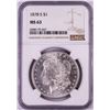 Image 1 : 1878-S $1 Morgan Silver Dollar Coin NGC MS63