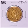 Image 1 : 1849 $10 Liberty Head Eagle Gold Coin