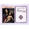 Image 1 : 1581 KB Hungary Denar 'Madonna and Child' Coin NGC AU50 w/ Story Box