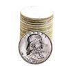 Image 1 : Roll of (20) Brilliant Uncirculated 1955 Franklin Half Dollar Coins