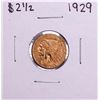 Image 1 : 1929 $2 1/2 Indian Head Quarter Eagle Gold Coin