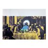 Image 1 : Steve Kaufman (1960-2010) "Jesus Last Supper" Original Mixed Media On Canvas