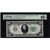 Image 1 : 1928B $20 Federal Reserve Note New York Fr.2052-B PMG Gem Uncirculated 66EPQ