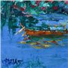 Image 2 : Elliot Fallas "Tropical Holiday" Original Oil Painting On Canvas