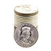 Image 1 : Roll of (20) Brilliant Uncirculated 1963-D Franklin Half Dollar Coins