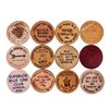 Image 2 : Lot of (12) Wooden Nickels