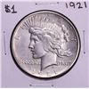 Image 1 : 1921 $1 Peace Silver Dollar Coin