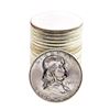 Image 1 : Roll of (20) Brilliant Uncirculated 1960 Franklin Half Dollar Coins