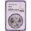 Image 1 : 1997 $1 American Silver Eagle Coin NGC MS69