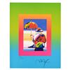 Image 2 : Peter Max "Umbrella Man On Blends" Limited Edition Lithograph On Paper