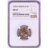 Image 1 : 1938-D Buffalo Nickel Coin NGC MS67