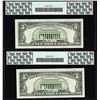 Image 2 : (2) Consecutive 1981 $5 Federal Reserve Ink Smears Error Notes PCGS Ch. New 64PPQ