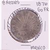 Image 1 : 1876 Go FR Mexico 8 Reales Silver Coin