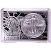 Image 1 : 2015 $1 American Silver Eagle Coin & 2oz Silver Bar Set