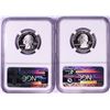 Image 2 : Lot of (2) 2004-S Proof Silver State Quarter Coins NGC PF69 Ultra Cameo