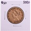 Image 1 : 1880 $10 Liberty Head Eagle Gold Coin