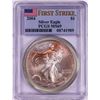 Image 1 : 2004 $1 American Silver Eagle Coin PCGS MS69 First Strike Nice Toning
