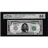 Image 1 : 1928A $5 Federal Reserve Note Chicago Fr.1951-G PMG Choice Uncirculated 64EPQ