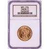 Image 1 : 1882 $10 Liberty Head Eagle Gold Coin NGC MS61