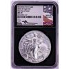 Image 1 : 2020-W $1 Burnished American Silver Eagle Coin NGC MS70 Mercanti Signature