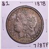 Image 1 : 1878 7/8TF $1 Morgan Silver Dollar Coin